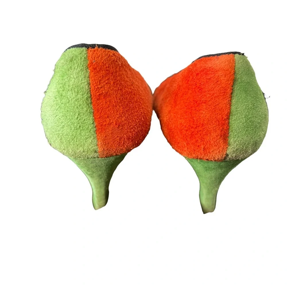 Vintage Rush‎ Hour Color Block Suede Heels